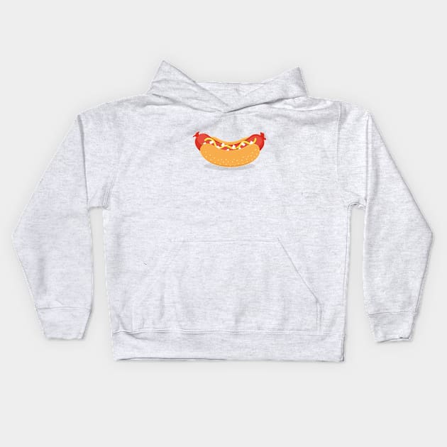 Hot Dog Kids Hoodie by mstupic